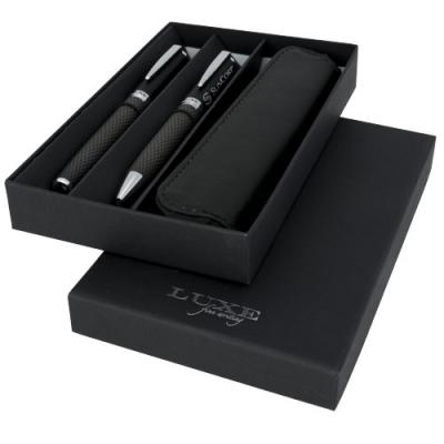 Image of Carbon duo pen gift set with pouch