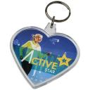 Image of Combo heart-shaped keychain