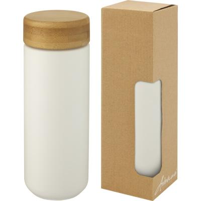 Image of Lumi 300 ml ceramic tumbler with bamboo lid